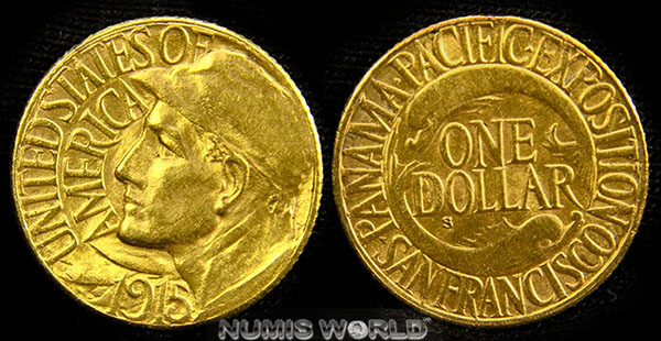 Panama-Pazifik-Ausstellung 1915, nur 15000 Ex., F101, Stg  