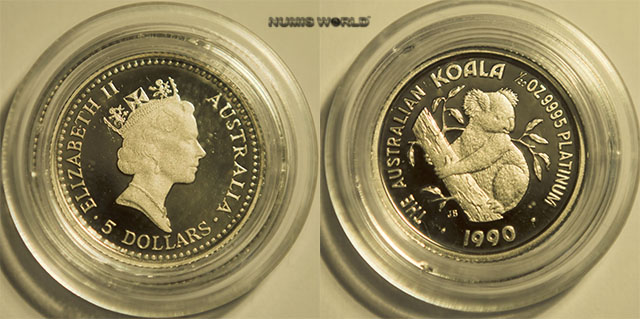 PLATIN! Koala, 1/20 oz. Platin 9995, Münzdose, Stg 