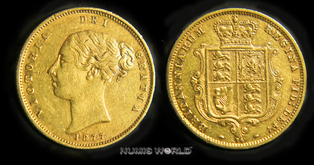 Victoria 1837-1901, Shield Type, 3,97 g/917 Gold, S258, vz  