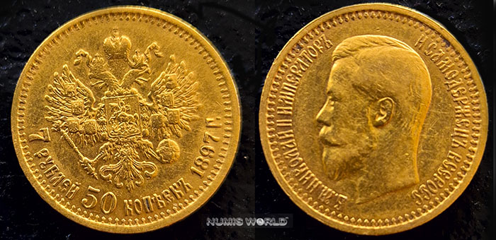 AG, Nikolaj II. 1894-1917, 6,44 g/900 Au, 11,6 Mio. Ex., KM#Y63, vz 